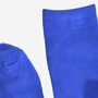 Women's Bamboo Socks Plain Royal Blue, thumbnail 4 of 5