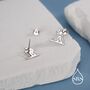 Sterling Silver Skiing Earrings, thumbnail 4 of 11
