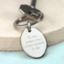 Personalised Oval Sterling Silver Keyring, thumbnail 5 of 5