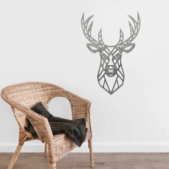 Geometric Stag Deer Wall Art Decor For Home Or Office, 7 of 12