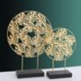 New Design! Gold Turtle Leaf Ornamental Sculptures, thumbnail 1 of 5