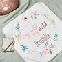 Personalised Stay Wild Floral Baby Blanket, thumbnail 1 of 4