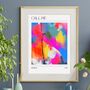Blondie Music Inspired Abstract Art Print, thumbnail 1 of 4