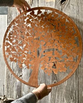 Rusted Heart Tree Wall Plaque Lo104, 6 of 6
