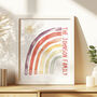 Personalised Family Rainbow Print, thumbnail 1 of 2