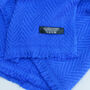 Electric Blue Cashmere Scarf, thumbnail 3 of 4