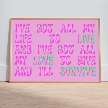 I Will Survive Art Print, 2 of 3