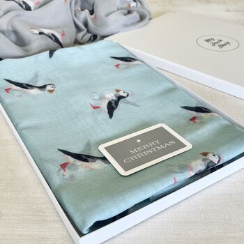 Puffin Print Scarf, 4 of 6