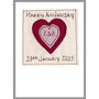 Personalised Heart Anniversary Or Valentines Day Card, thumbnail 7 of 12