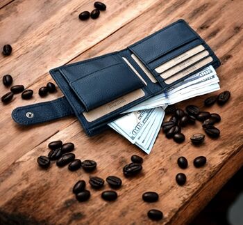Personalised Handmade Leather Wallet For Christmas Gift, 11 of 12