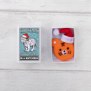 Tiger Christmas Spirit Animal In A Matchbox, 7 of 8