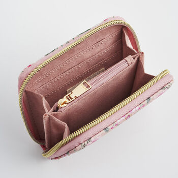 Penelope Pink Floral Heart Small Purse, 5 of 7