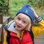 Junior Personalised Embroidered Beanie Hat, thumbnail 2 of 8