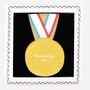 Personalised Hand Iced Gold Medal Letterbox Biscuit, thumbnail 3 of 3