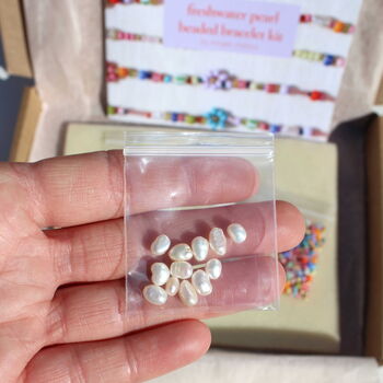 Make Beaded Friendship Bracelets With Freshwater Pearls Kit, 7 of 12