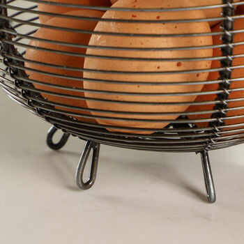 Farmhouse Wire Kitchen Egg Basket, 6 of 9