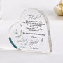 Father Of The Bride Wedding Heart Plaque Gift, thumbnail 1 of 5