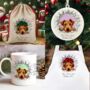 Personalised Christmas Irish Terrier Break Through, thumbnail 1 of 10