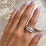 Seven Strand Russian Band Silver Ring, thumbnail 1 of 5