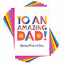 Amazing Dad Or Daddy Father's Day Card, thumbnail 3 of 4