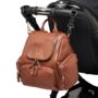 Amber Midi Tan Leather Backpack, thumbnail 3 of 10