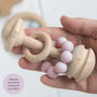 Personalised Rattle Teething Toy, thumbnail 4 of 5
