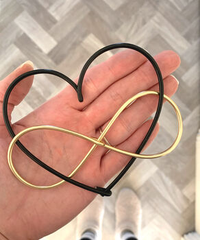 Wire Valentines Infinity Heart, 2 of 4