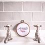 Toothpaste Kisses Embroidery Hoop Couple Gift, thumbnail 4 of 4