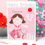 Personalised Rag Doll Girl Birthday Card, thumbnail 3 of 8