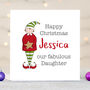 Daughter Personalised Christmas Card, thumbnail 2 of 5