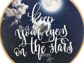 Eyes On The Stars Embroidery Kit, Craft Diy Kit, 2 of 8