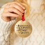 Auntitude An Aunty But With Sass Christmas Decoration Bauble, thumbnail 2 of 5