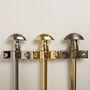 Polished Brass Stair Rods With Mushroom Finials, thumbnail 5 of 6