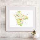 Map Of Devon By Holly Francesca | notonthehighstreet.com