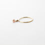 Gold Filled Rose Pearl Charm Stacking Ring, thumbnail 8 of 11