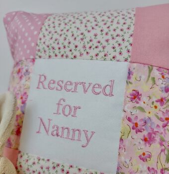 Reserved For Nanny Cushion Peach And Raspberry, 5 of 7