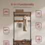 Hall Tree With Bench, Coat Rack And Shoe Storage, thumbnail 5 of 7