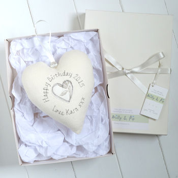Personalised Birthday Hanging Heart Gift For Her, 12 of 12