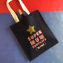 Personalised Super Parent Embroidered Tote Bag, thumbnail 2 of 5