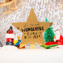 'Most Wonderful Time Of The Year' Christmas Cake Topper, thumbnail 1 of 6