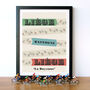 Monuments Cycling Art Poster 'Liege Bastogne Liege', Gift For Cyclist, thumbnail 1 of 8
