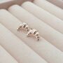 Croissant Stud Earrings, thumbnail 2 of 6
