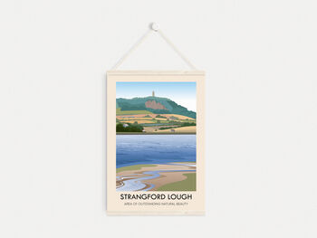 Strangford Lough Aonb Travel Poster Art Print, 6 of 8