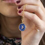 Organic Circle Blue Moon Necklace, thumbnail 1 of 9