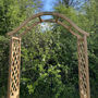 Dorchester Wooden Garden Arch With Planters, thumbnail 4 of 8