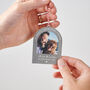 Personalised 11 Year Anniversary Steel Photo Christmas Decoration, thumbnail 2 of 5