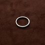 Silver 2mm Turquoise Stone Band Ring, Engraved Rings, Minimalist Rings, Dainty Rings For Men And Women, thumbnail 9 of 10