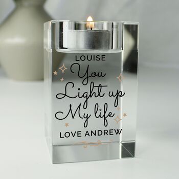 Personalised You Light Up My Life Candle Holder, 2 of 2