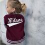 Custom Kids Varsity Jacket Personalised Sports Jacket, thumbnail 2 of 12