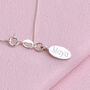 Personalised Sterling Silver Kiss Necklace, thumbnail 5 of 8
